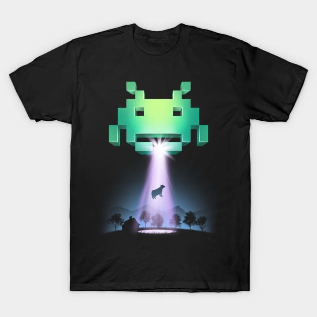 Space Invaders T-Shirt by Vincent Trinidad Art